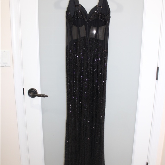 Beautiful black sequin dress - Picture 6 of 6